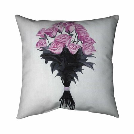 BEGIN HOME DECOR 20 x 20 in. Bouquet of Roses-Double Sided Print Indoor Pillow 5541-2020-FL319